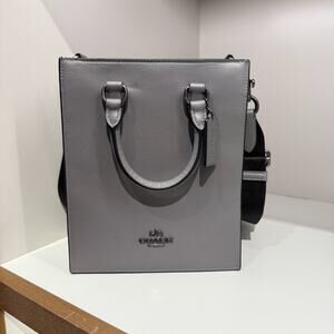 Coach Men's Dylan Tote Bag In Signature Canvas CCG37 Grey/Charcoal